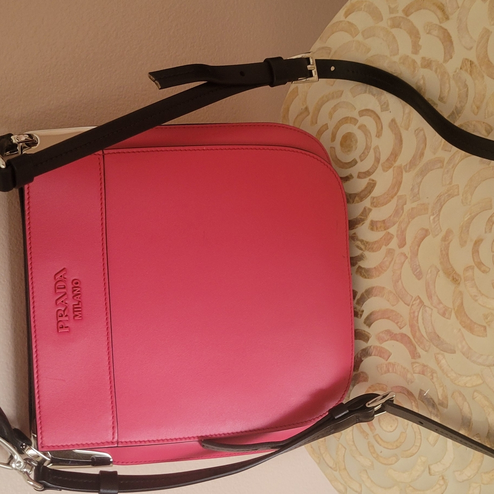 Prada Pink Crossbody Bag with Minimalist Design